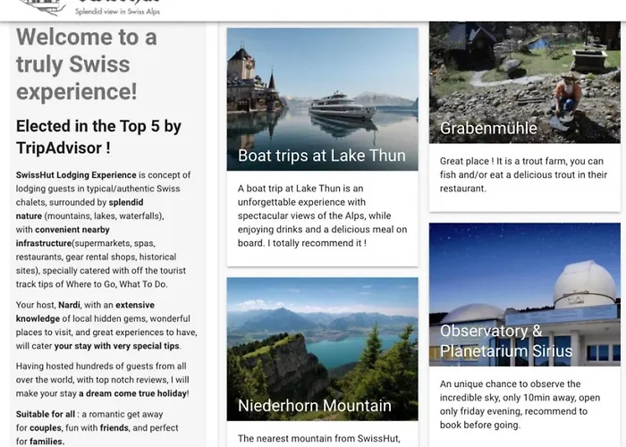 Alps Scenic Views And Concierge By Swisshut Feriehus